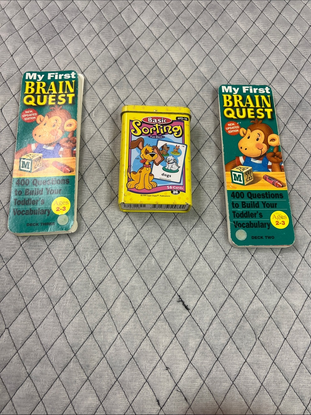 Question Cards and sorting for toddlers